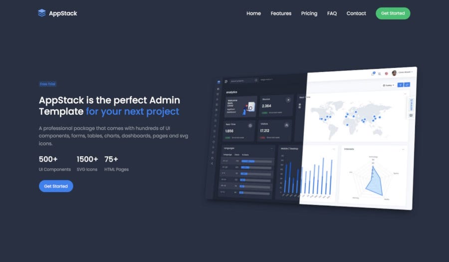 AppStack - React Admin & Dashboard Template